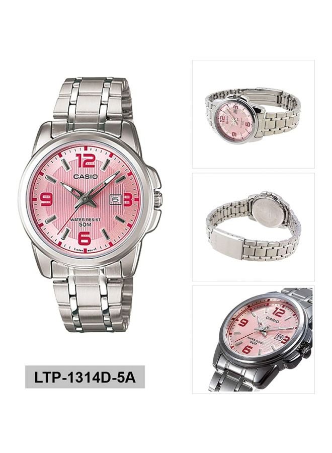 CASIO Women Enticer Analog Wrist Watch LTP 1314D - 5A - 34 mm - Silver - Image 5