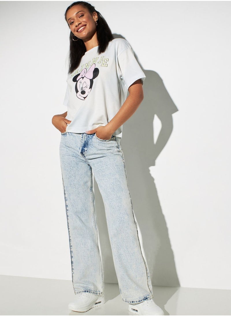 SP Characters Crew Neck Printed T-Shirt  - Image 4