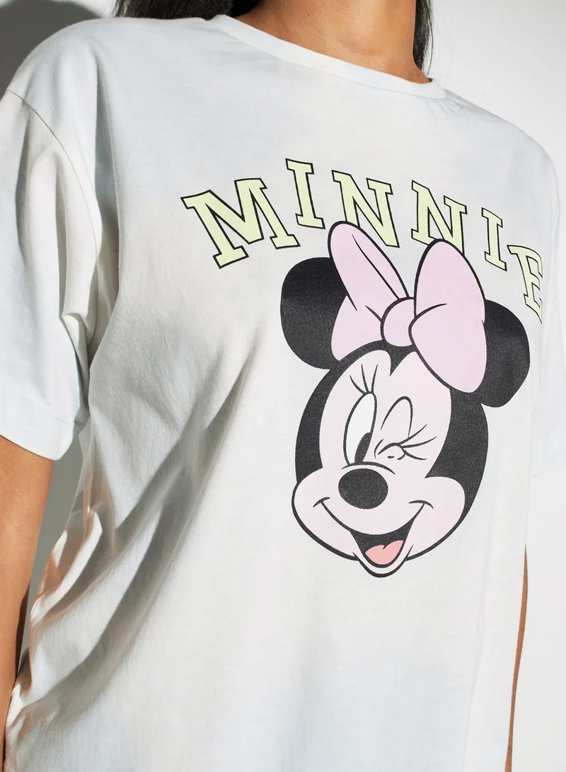 اس بي كاركترز Crew Neck Printed T-Shirt