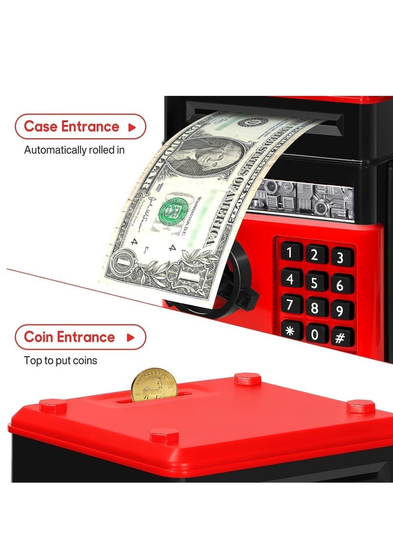 Electronic Piggy Bank for Kids, Money Bank with Password/Cute Mini ATM Piggy Bank Can, Auto Scroll Cash Safe Box, Great and Practical Birthday Gifts for Boys & Girls - Image 4