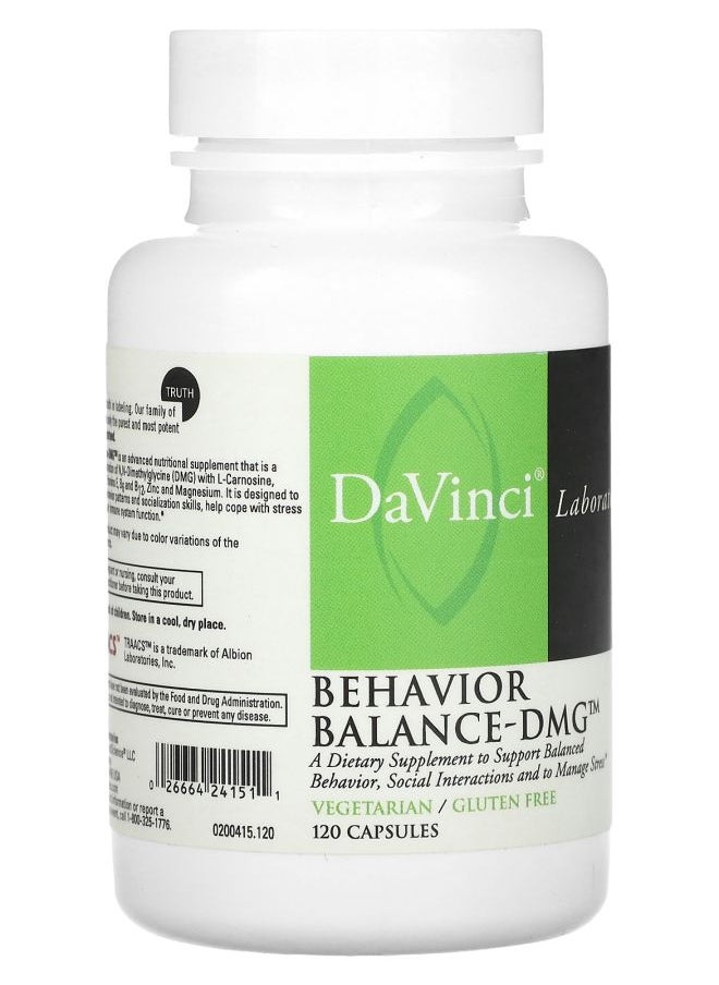 DaVinci Laboratories Behavior Balance-DMG 120 Capsules  - Image 2