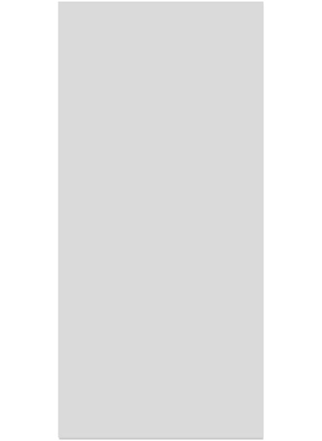 Plastic Mirror Tile Sticker Silver 39.37 x 19.68cm