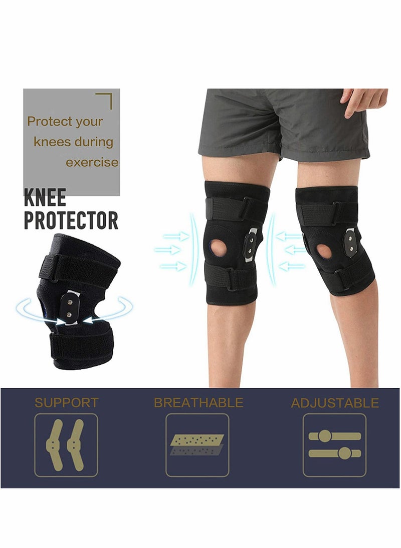 Excefore Decompression Knee Brace, with Side Stabilizers, for Pain Relief, Adjustable Compression Band, Suitable for Men and Women - Image 2