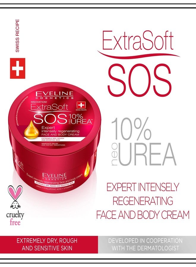 EVELINE COSMETICS SOFT SOS 10% UREA FACE&BODY CREAM 175ML - Image 2