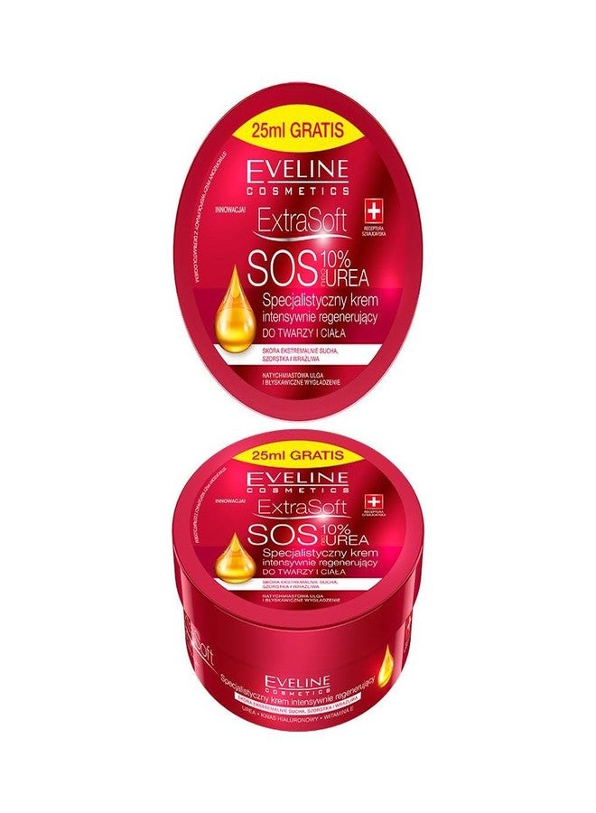 EVELINE COSMETICS SOFT SOS 10% UREA FACE&BODY CREAM 175ML - Image 1