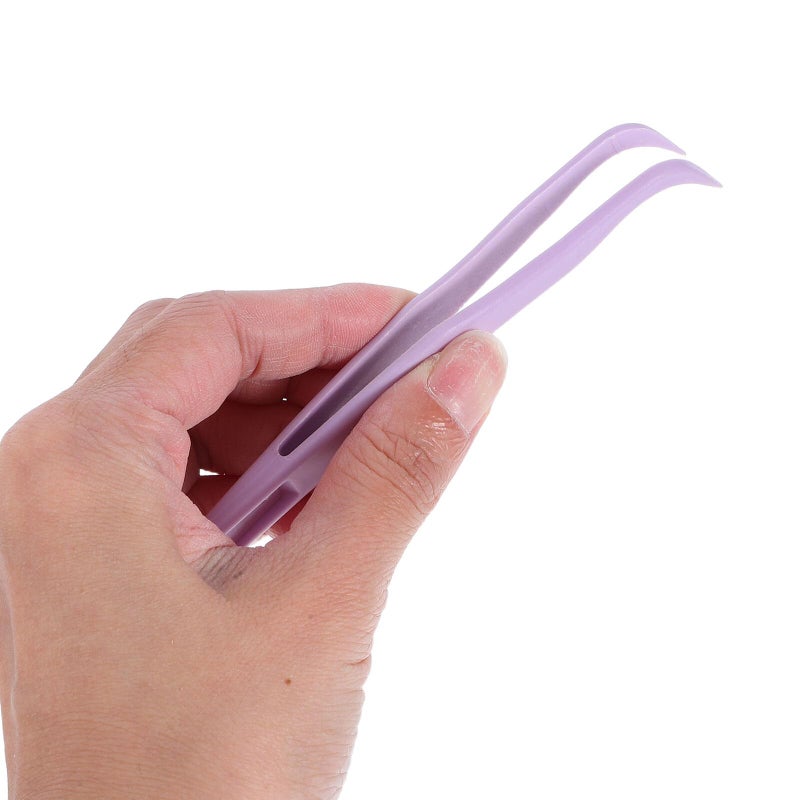 36 Pcs Precision Plastic Tweezers Set Curved Straight Tips Multi Color Crafting - Image 5