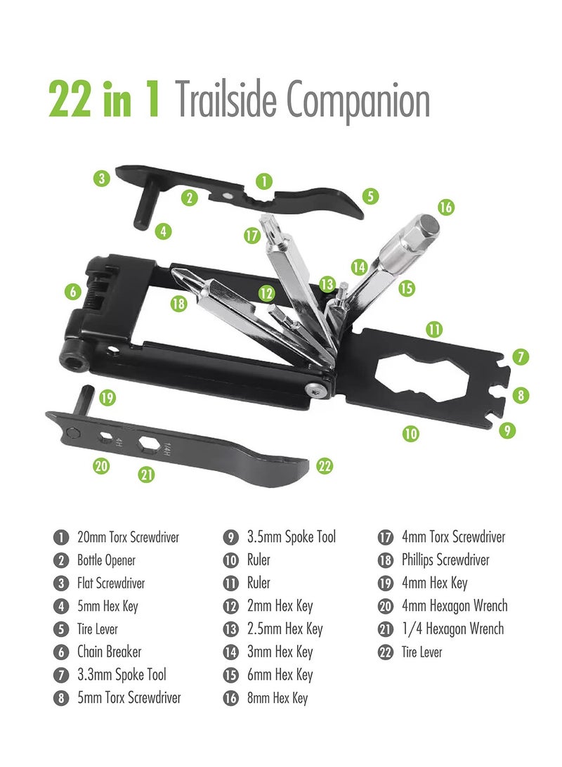 Barakah Bike Repair Tool, Multifunctional Bicycle Performance Portable Foldable Multitool Cycling Kits for Mountain Cyclist and Motorcyclist - Image 3