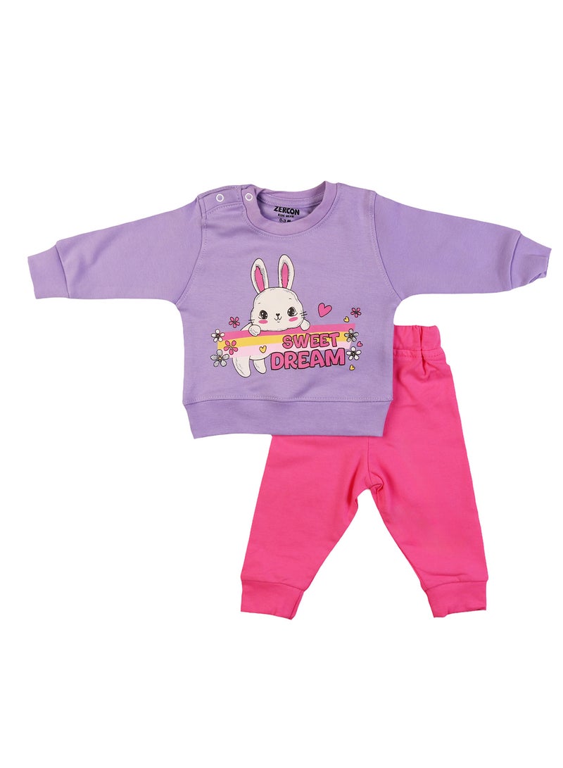 زيركون بيجامة خريفي لحديثي الولادة - 1306 - Image 1