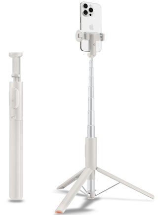 Automatic Universal Selfie Stick Tripod 57" [Auto-Open] Phone Stand with Rechargeable Remote 360° Vertical & Horizontal Rotatable Stable Travel for iPhone Android and More - Dune Beige - pzsku/Z31AF4EEA7B04424A6D52Z/45/1746018967/38700900-4105-4615-a3c9-251966937774