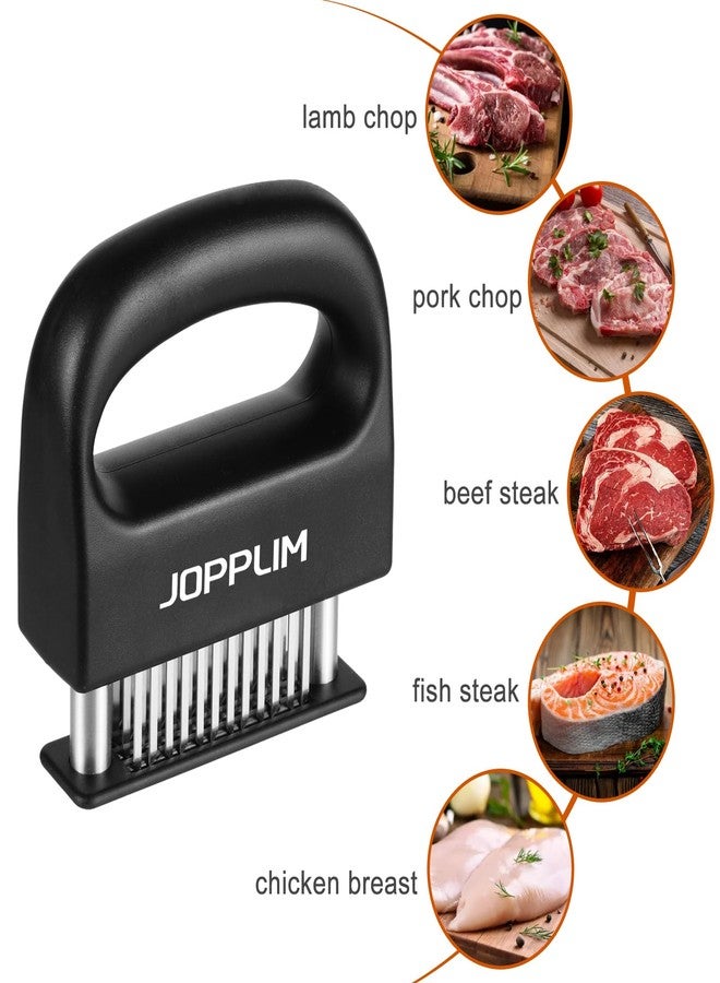 Jopplim Meat Tenderizer, With 48 Stainless Steel Ultra Sharp Needle Blades, Meat Poultry Tenderizer, for Tenderizing Beef, Pork, Turkey, Fish, Cooking Tool Best for Tenderizing, Marinade, BBQ - Image 4
