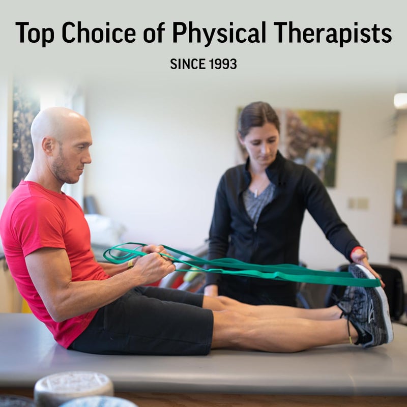 OPTP حزام التمدد الأصلي من OPTP مع كتيب التمارين، مصنوع في الولايات المتحدة، الخيار الأفضل لأحزمة التمدد للعلاج الطبيعي، حزام تمدد اليوغا أو حزام علاج الركبة - Image 5