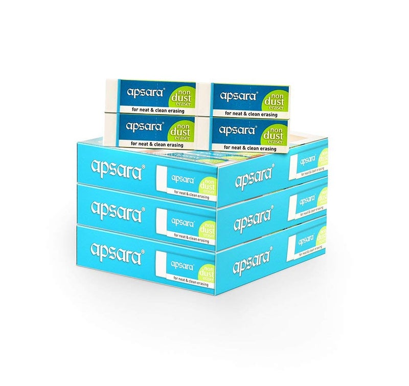 Apsara Non Dust Jumbo Erasers - Pack of 20 - Image 3
