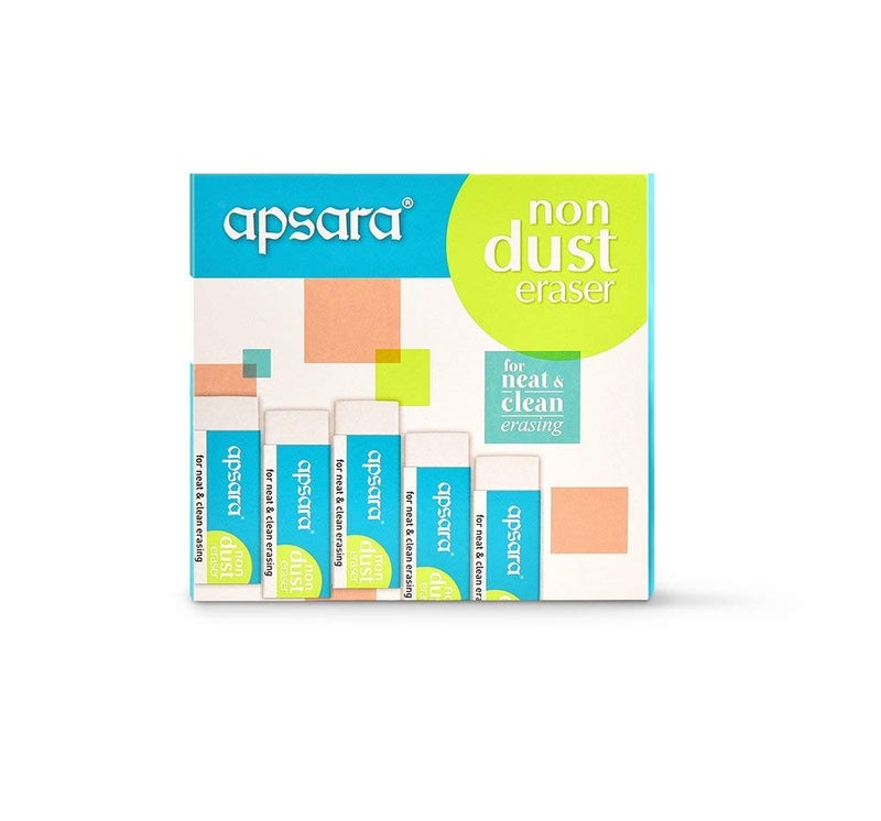 Apsara Non Dust Jumbo Erasers - Pack of 20 - Image 1