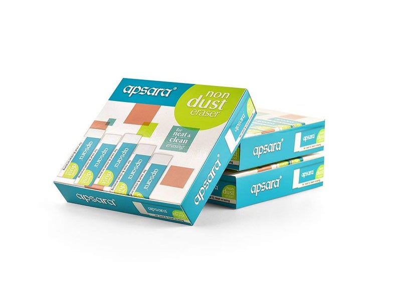 Apsara Non Dust Jumbo Erasers - Pack of 20 - Image 2