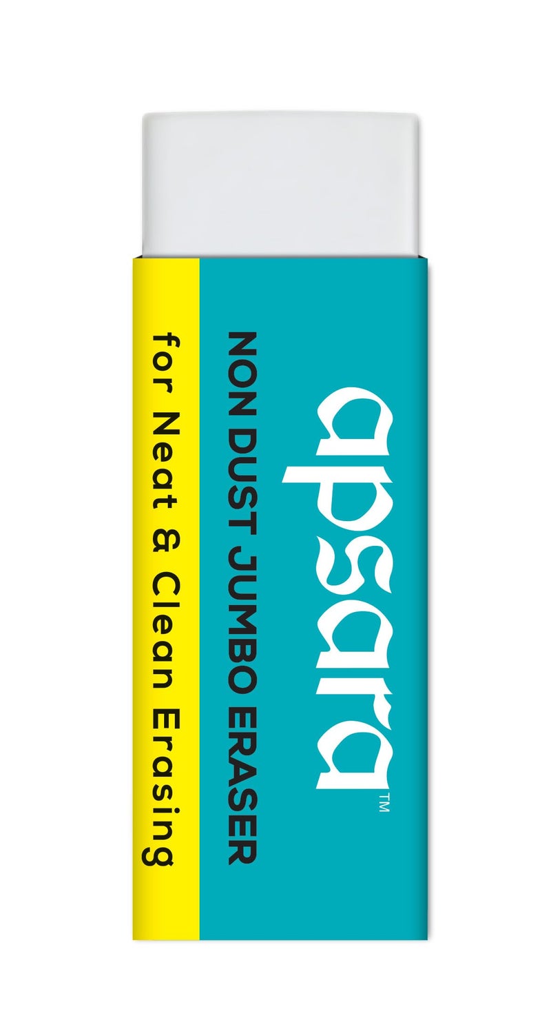 Apsara Non Dust Jumbo Erasers - Pack of 20 - Image 4