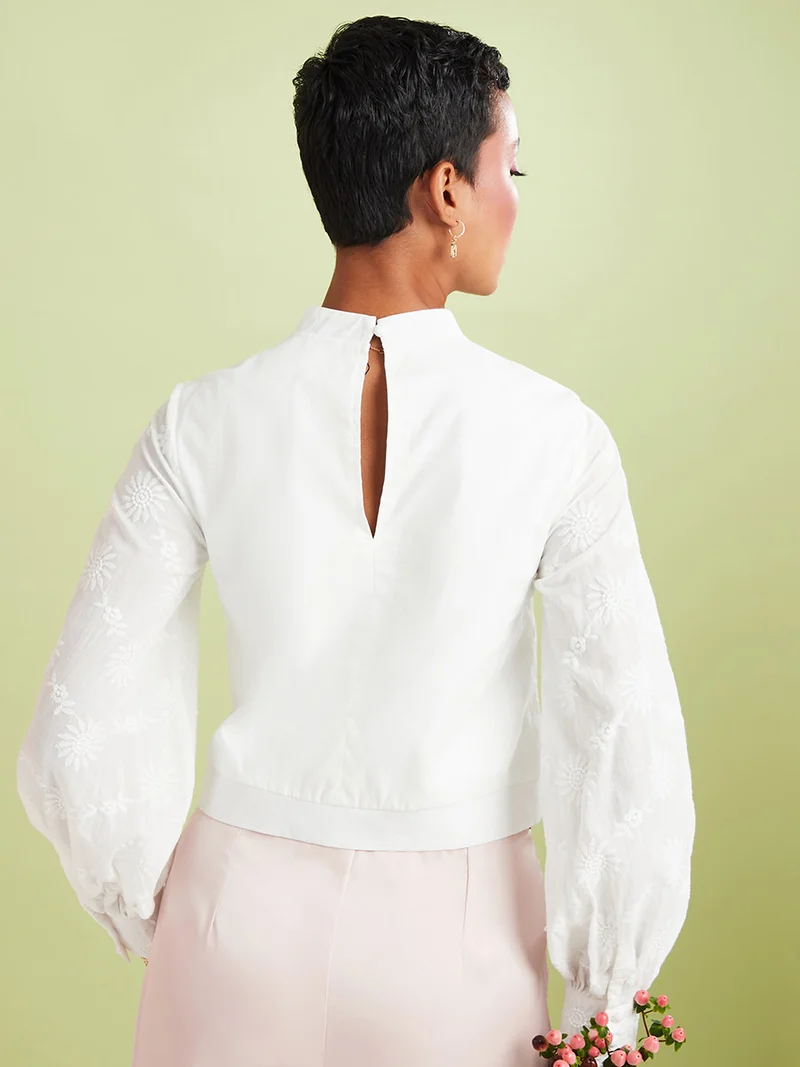 Styli Premium Pintuck Detail Blouse