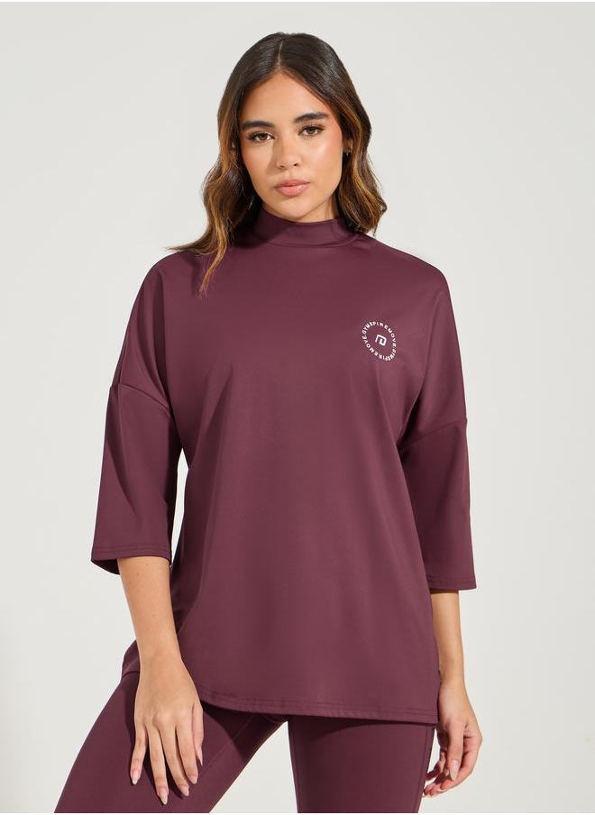 Styli - Gymspire Edition - Label & Logo Extreme Drop Shoulder Top - Image 1