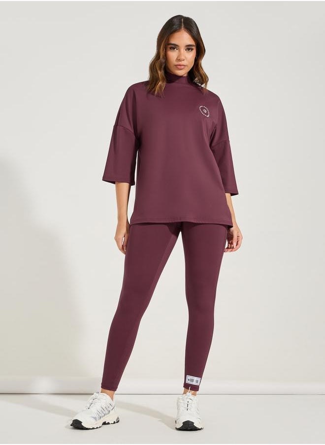 Styli - Gymspire Edition - Label & Logo Extreme Drop Shoulder Top - Image 1