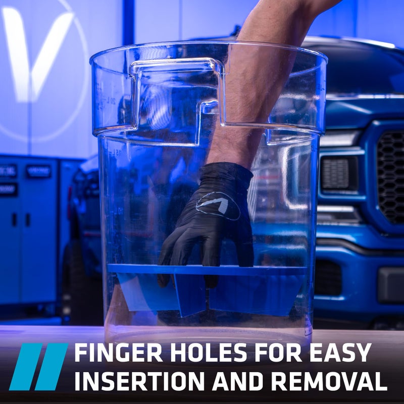 VIKING Automotive Bucket Insert Grit Trap for Car Wash and Detail Kits, Helps Remove Dirt and Debris from Microfiber, Mitts, Cloths, and Sponges, Blue - Image 4