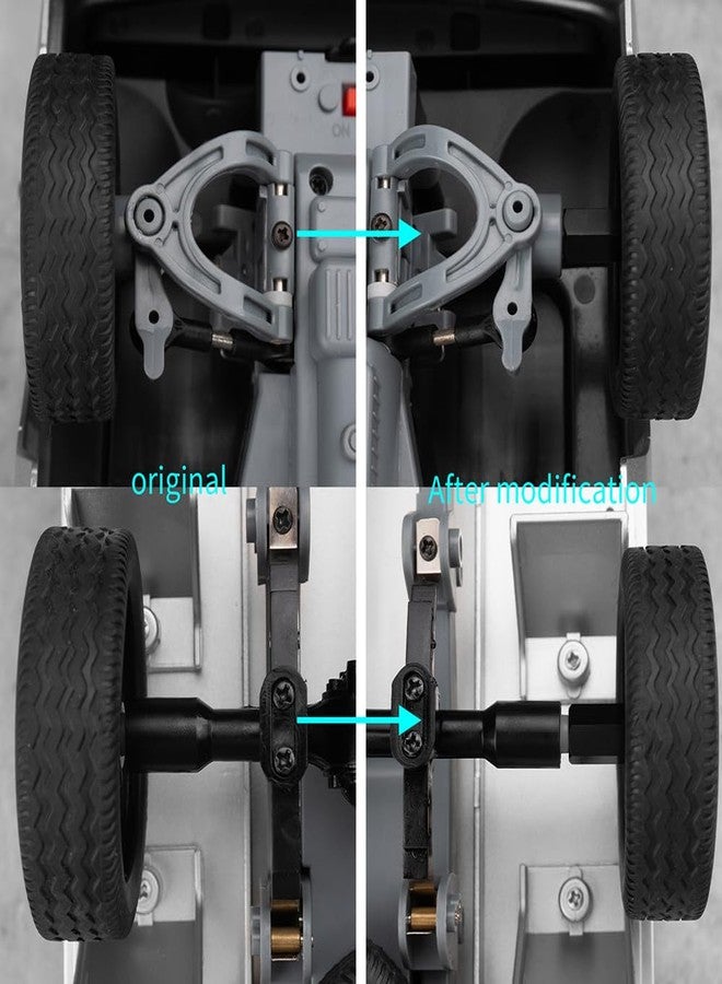 MOHERO 4Pcs 5mm (+12.5mm) Extended Wheel Hub Hex Adapters Extenders Wheel Widener for WPL C34 C24 D12 1/12 RC Trucks Upgrade Parts - Image 3