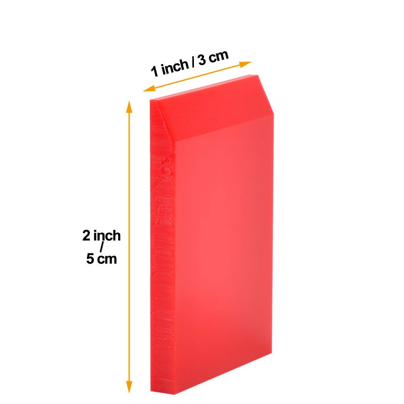 Ahchay 1-Inch Rubber Extra Small Squeegee Flexible And Soft Non Scratching For Resin 3D Printing Cleanup  Car Rear Glass Cleaning  Window Tint Films  Pack Of 3 - Image 4