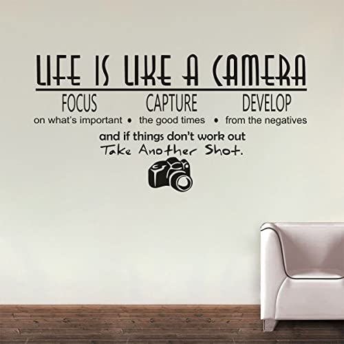 Sticker Studio Camera Wall Sticker and Decals Vinyl, (58 Cm X 28 Cm) - Image 4