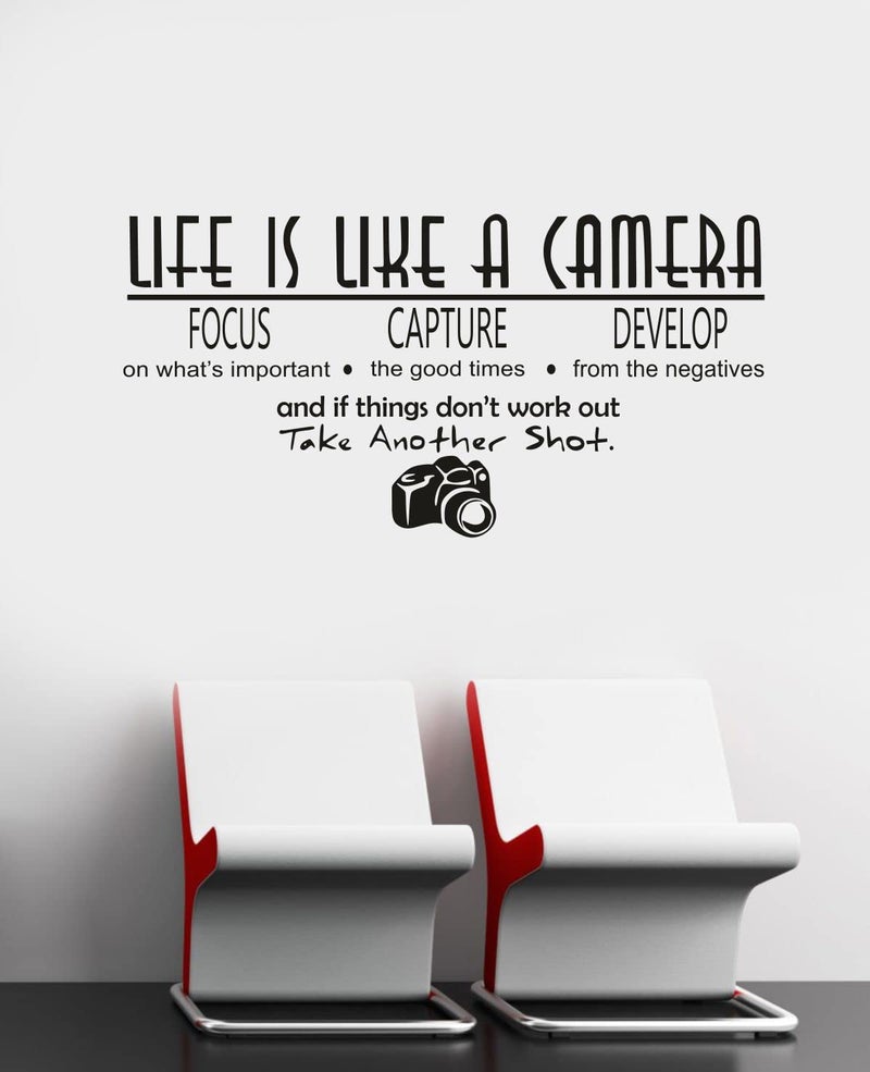 Sticker Studio Camera Wall Sticker and Decals Vinyl, (58 Cm X 28 Cm) - Image 3