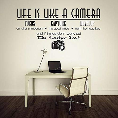 Sticker Studio Camera Wall Sticker and Decals Vinyl, (58 Cm X 28 Cm) - Image 1