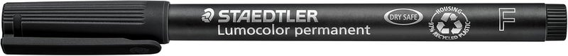 STAEDTLER Lumocolor F Permanent Marker - Fine Tip, Black - Image 2