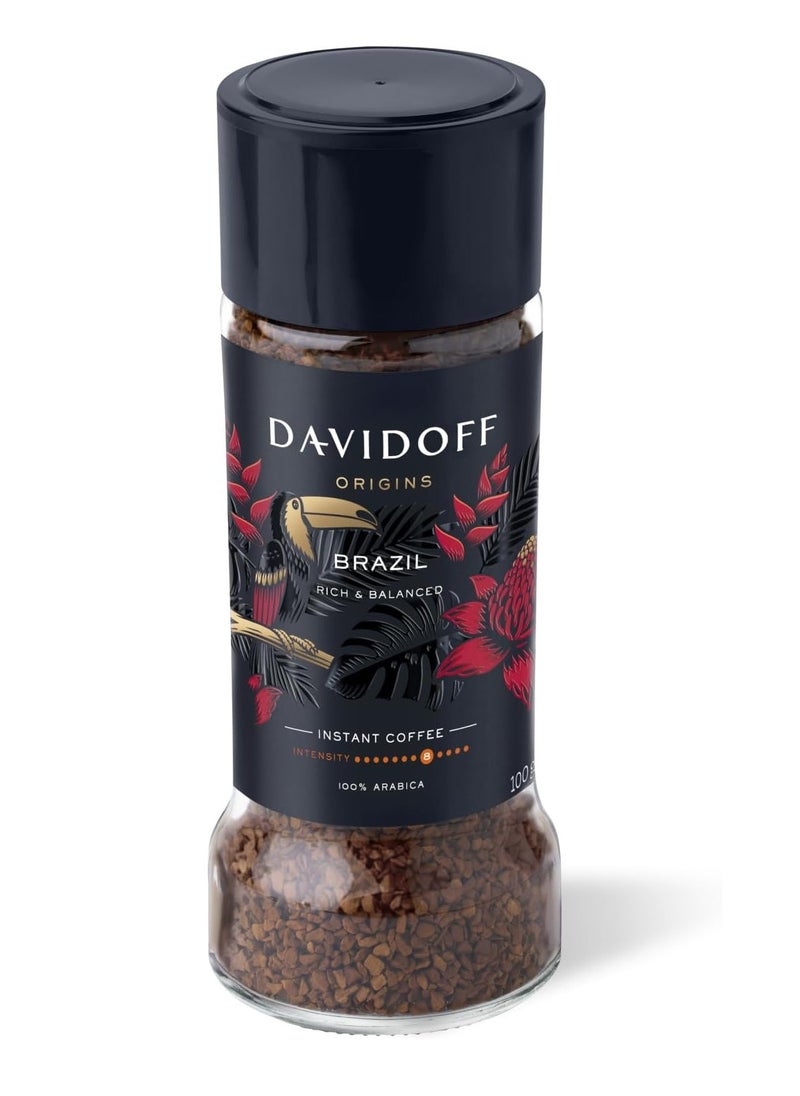 Davidoff Cafe - Davidoff Origins Brazil Flavour Instant Coffee Powder 100g - Image 1