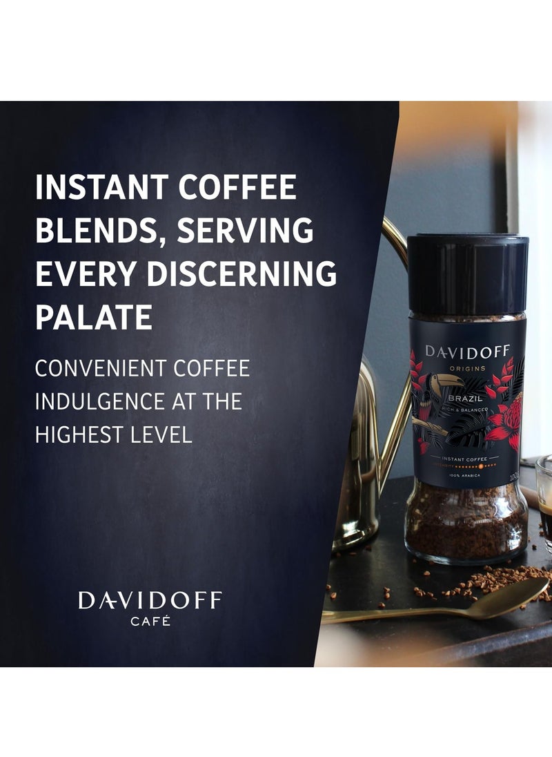 Davidoff Cafe - Davidoff Origins Brazil Flavour Instant Coffee Powder 100g - Image 1