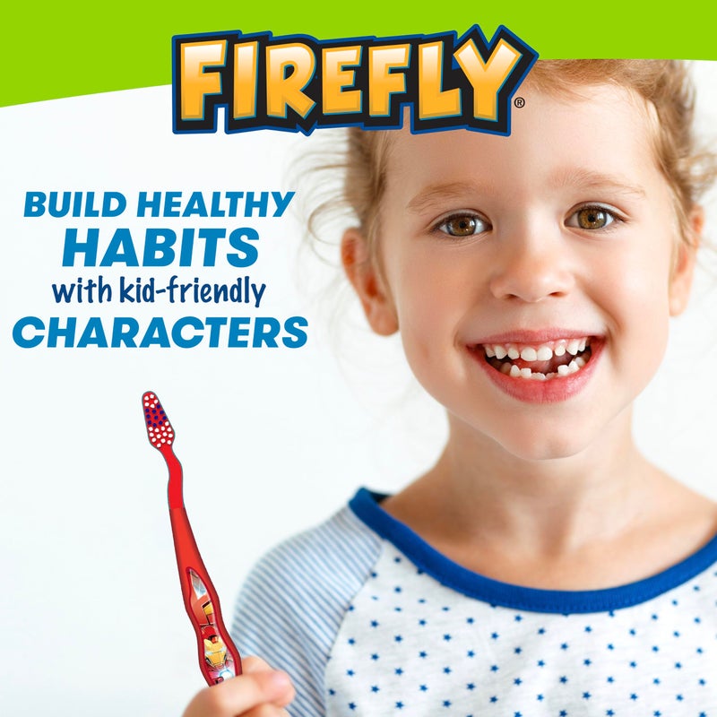 Firefly Marvel Avengers Toothbrush Value Pack, Soft Bristle Toothbrush for Kids 3+, 3 Ct - Image 3