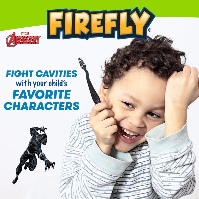 Firefly Marvel Avengers Toothbrush Value Pack, Soft Bristle Toothbrush for Kids 3+, 3 Ct - Image 2