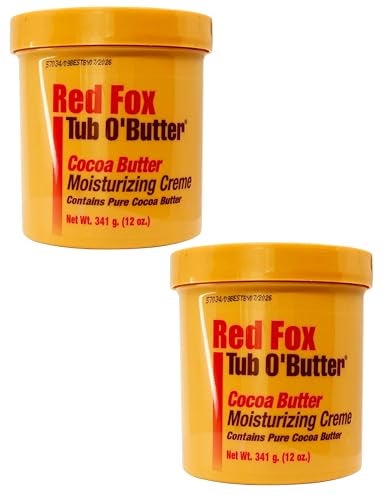 Red Fox Tub O'Butter Cocoa Butter, Moisturizing Creme, 14 oz (Pack of 2) - Image 1