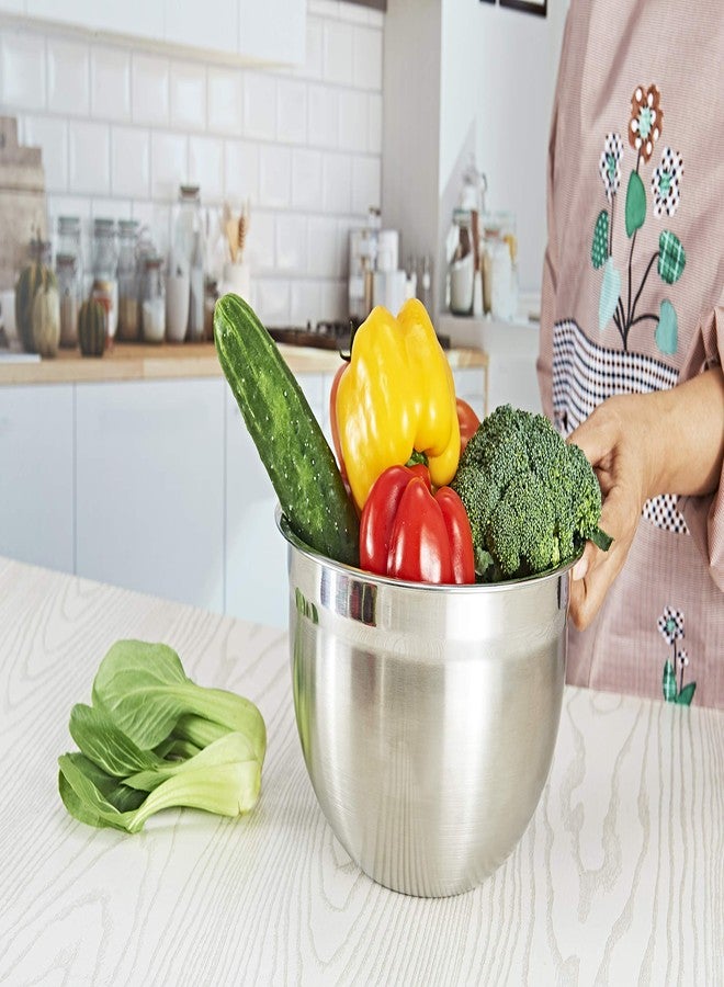 vitasunhow Stainless Steel Mixing Bowl for Baking Cooking and Food Storage Metal Kitchen Aid Mixing Bowls 5 Quart - Image 5