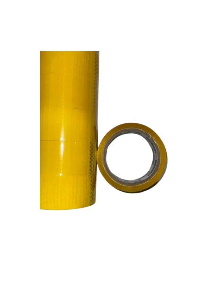 Generic Color adhesive tape (Yellow) (6 rolls) (Soltip), 50 meters, width 4.2 cm  - Image 3
