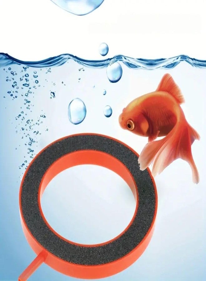 قرص حجر هوائي دائري لحوض السمك من VAYINATO® مقاس 3 بوصات مع أنبوب هواء مجاني بطول متر واحد، موزع فقاعات، صانع فقاعات هواء لحوض السمك، ملحقات مضخة هواء لحوض السمك - مضخة هواء دائرية للزراعة المائية من Petzlifeworld - Image 1