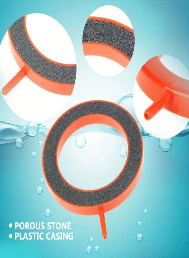 قرص حجر هوائي دائري لحوض السمك من VAYINATO® مقاس 3 بوصات مع أنبوب هواء مجاني بطول متر واحد، موزع فقاعات، صانع فقاعات هواء لحوض السمك، ملحقات مضخة هواء لحوض السمك - مضخة هواء دائرية للزراعة المائية من Petzlifeworld - Image 5