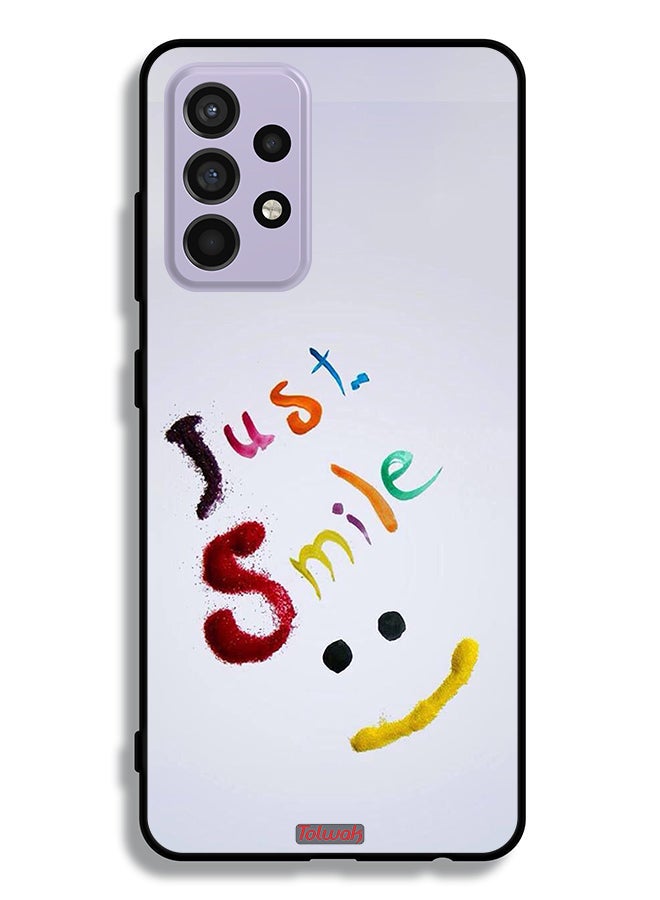 Tolwak Samsung Galaxy A52 5G Protective Case Cover Just Smile - Image 1