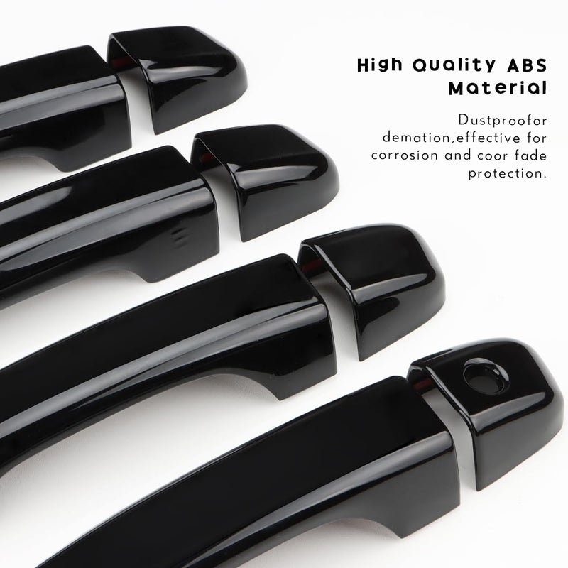 DLOVEG Car Door Handle Cover Compatible for 2018 2019 2020 2021 2022 Honda Accord Accessories Door Handle Protector Glossy Black (Without Keyless Entry Holes) - Image 5