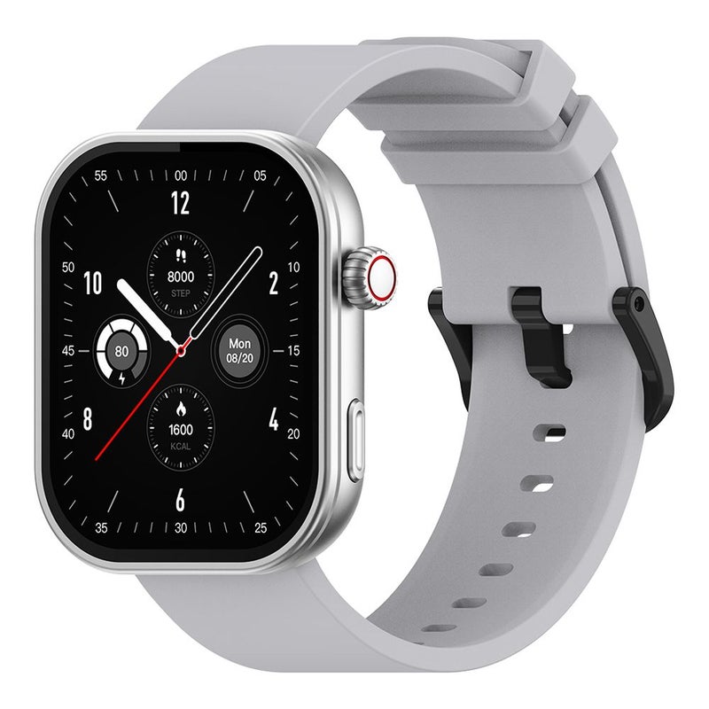 Zeblaze Btalk Plus Smart Watch for Phone with Bluetooth Support, Silver - Image 1