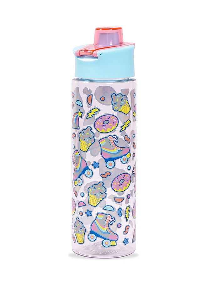 Eazy Kids Tritan Water Bottle with Flip Lid Gen Z Skater-Blue 750ml  - Image 1