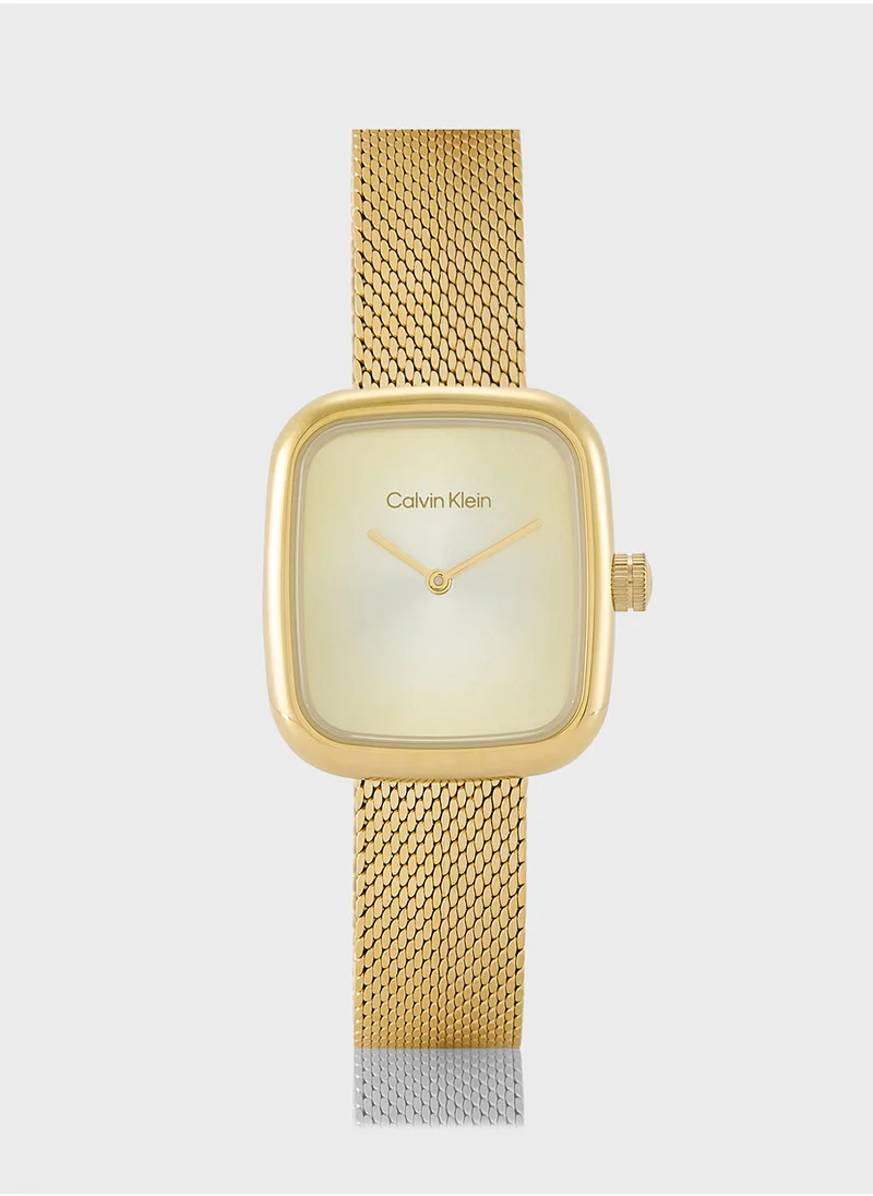 CALVIN KLEIN Twist Mesh Strap Analog Bracelet Watch