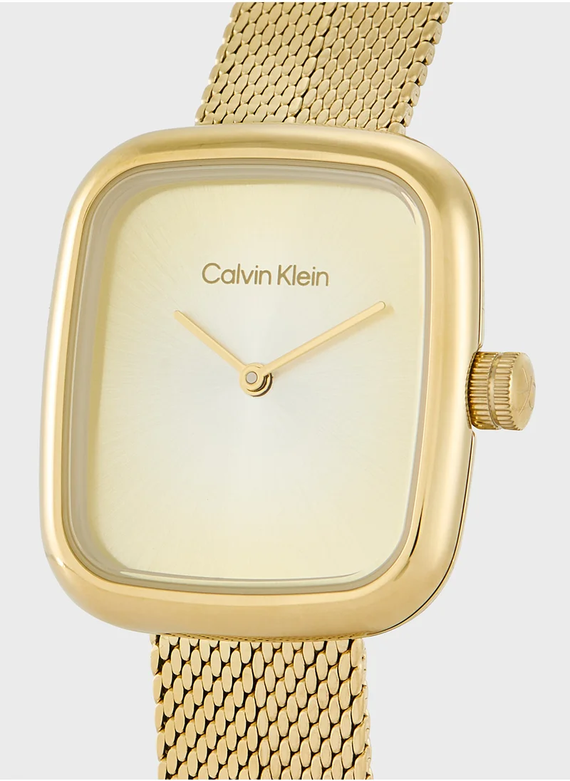 CALVIN KLEIN Twist Mesh Strap Analog Bracelet Watch