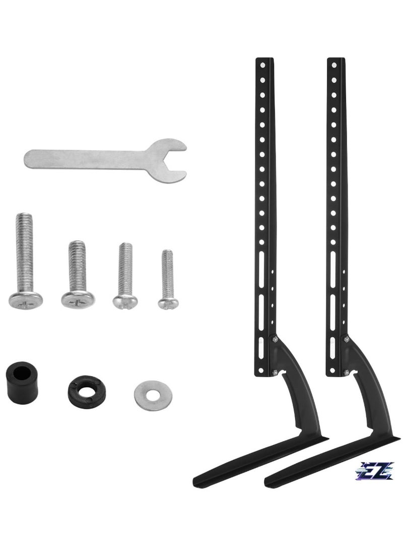 ELTRAZONE TV Stand, Universal Table TV Stand for 37 to 75 Inch LED LCD Plasma Flat Screen TVs, TV Legs, Supports up to 45 kg, VESA Max. 600 x 400 mm - Image 1