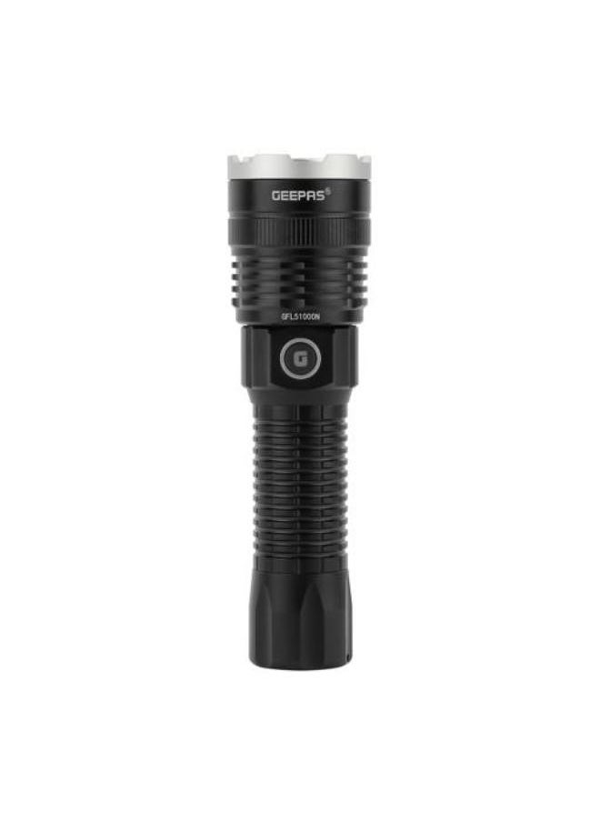 GEEPAS Hi-Power Rechargeable LED Flashlight  - Image 1