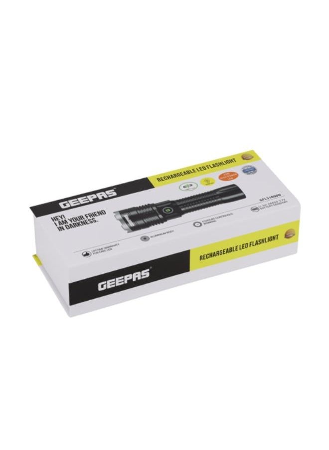 GEEPAS Hi-Power Rechargeable LED Flashlight  - Image 4