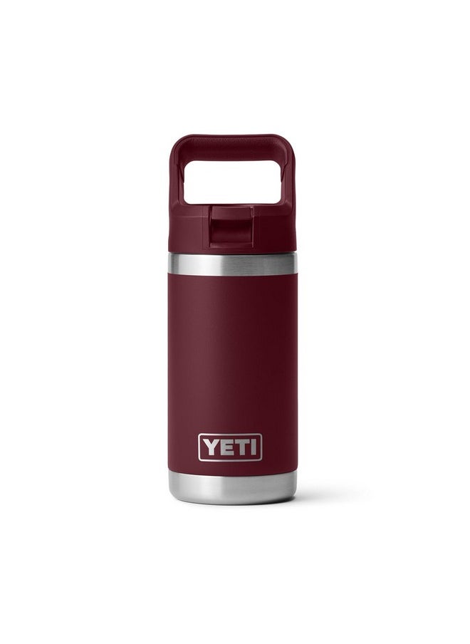 YETI Rambler Jr. 12 Oz Kids Bottle, With Straw Cap, Wild Vine Red  - Image 3