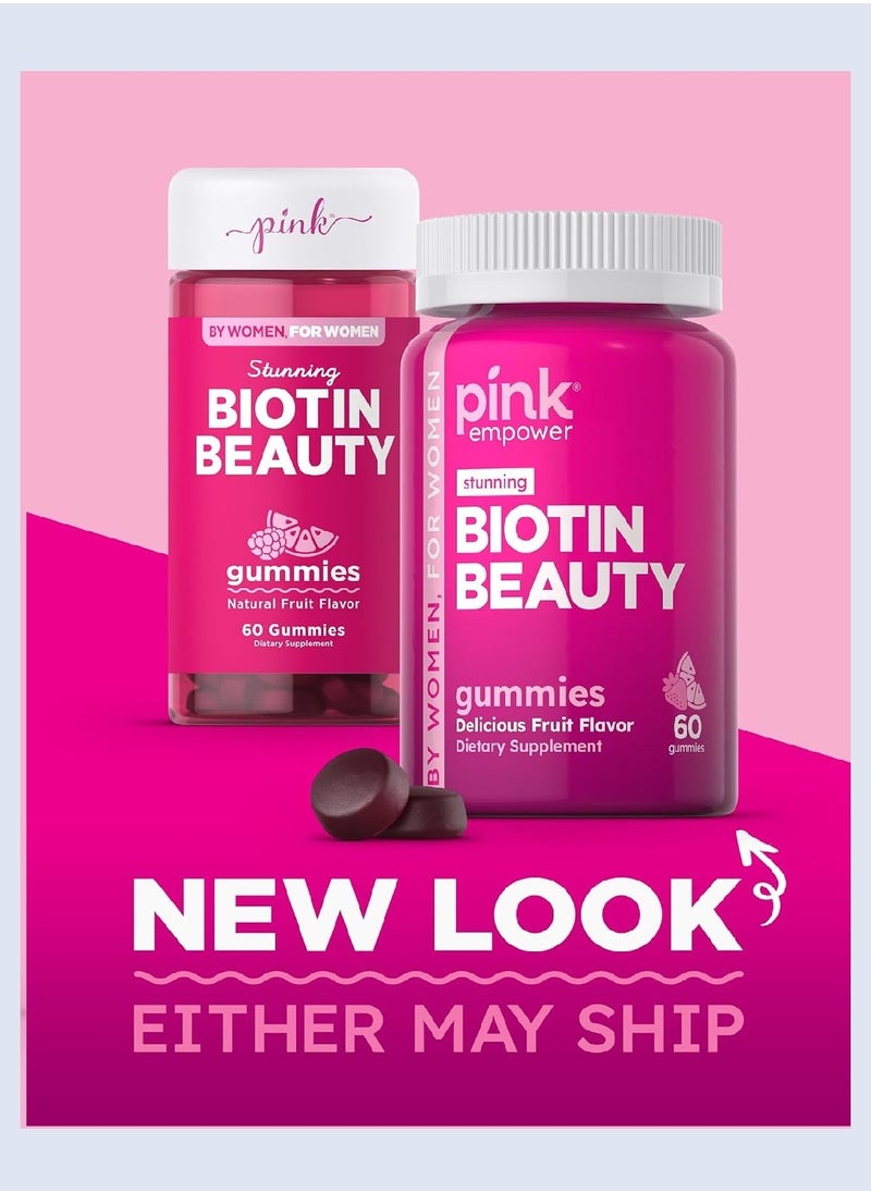 Biotin Beauty Gummies Natural Fruit 60 Gummies