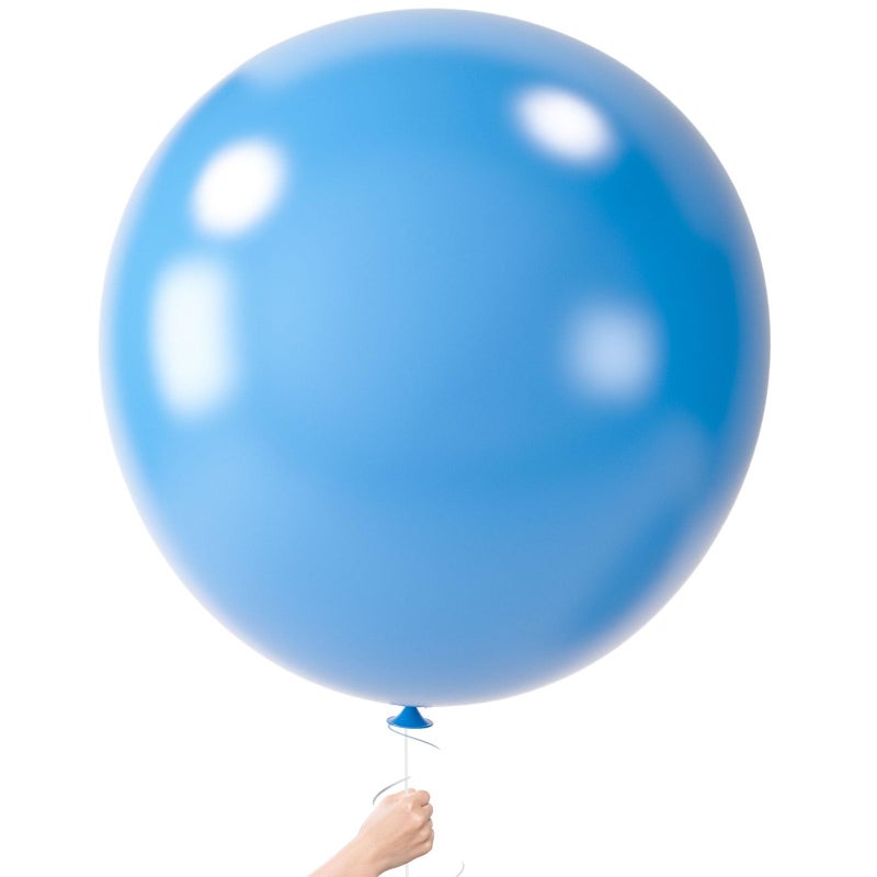 LovesTown 4PCS Large 36inch Light Blue Balloons Light Blue Latex Big Balloons for Birthday Baby Shower Graduation Engagement Anniversary Wedding Party Supplies - Image 3